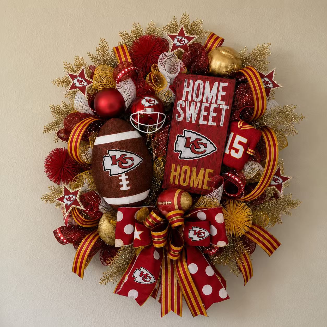 Custom Game Day Fan Wreath